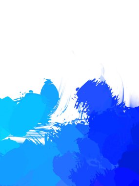 Taranmış Boyalı Soyut Arkaplan. Vahşi kaotik fırça darbeleri. Boya darbeleri. 2D İllüstrasyon. Fırça darbeli resim. 