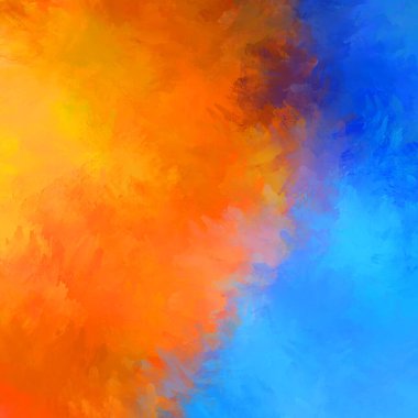 Yaratıcı soyut resim. Artistik fırça darbeleriyle donatılmış. Renkli ve canlı bir illüstrasyon. boyalı sanat.