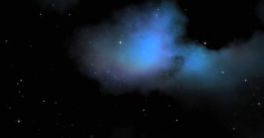 Galaksi uzayındaki yıldız alanı renkli nebula ile. Uzayın derinliklerinin bilim kurgu geçmişi. Ruhsal duvar kağıdı.