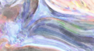 Yumuşak suluboya duvar kağıdı. Hafifçe fırçalanmış renkleri olan sanatsal bir resim. Pastel renkler arkaplana dokunmuş. Soyut duvar sanatı..