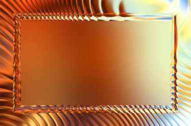 Soyut çerçeveli arkaplan. Renkli, canlı, dalgalı bir duvar kağıdı. Merkezi çerçeveli yaratıcı grafik 2d çizim. Dinamik şekilli modaya uygun sıvı örtüsü.