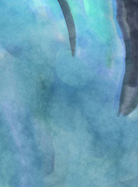 Alkol mürekkebini andıran rahatlatıcı fırça darbelerinin modern resmi. Poster, duvar sanatı, afiş, kart, kitap kapağı veya ambalaj için pastel renkli suluboya resim.