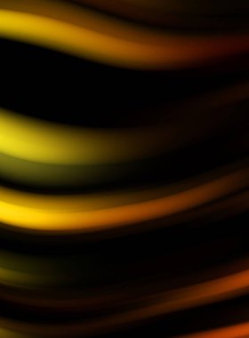 Siyah arka planda renkli düz çizgiler. Sıvı ve sıvı renkli dalgalar karanlıkta akıyor. Duvar kağıdı, afiş, arkaplan, kart, kitap, kapak, poster, afiş, broşür