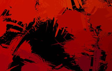 Sanatsal soyut arkaplan. Doku boyalı duvar kağıdı. Boya darbeleriyle yaratıcı bir illüstrasyon. Fırça desenli resim.