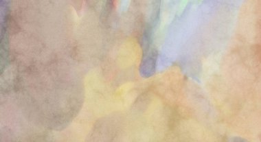 Alkol mürekkebini andıran rahatlatıcı fırça darbelerinin modern resmi. Poster, duvar sanatı, afiş, kart, kitap kapağı veya ambalaj için pastel renkli suluboya resim.