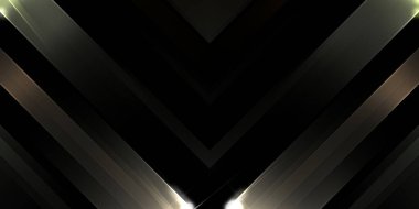 Soyut parlayan geometrik ışıklar arka planda. Fraktal simetrik grafik çizimi. Parıldayan ve parıldayan çubukları kesiştir.