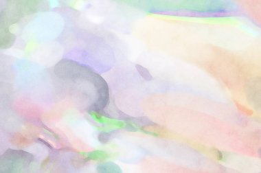 Alkol mürekkebini andıran rahatlatıcı fırça darbelerinin modern resmi. Poster, duvar sanatı, afiş, kart, kitap kapağı veya ambalaj için pastel renkli suluboya resim.