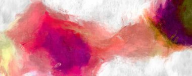 Soyut arkaplanda pürüzlü fırça darbeleri. Fırça boyası. Renkli boya darbeleri. Eşsiz duvar sanatı. Tuvaldeki modern sanat. Renkli çağdaş sanat eserleri. 