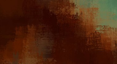 Çapraz vahşi fırça darbeleriyle arka plan. Renkli ve canlı bir tasvir. Boyalı sanat. Yaratıcı soyut resim.