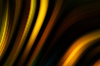 Siyah arka planda renkli düz çizgiler. Sıvı ve sıvı renkli dalgalar karanlıkta akıyor. Duvar kağıdı, afiş, arkaplan, kart, kitap, kapak, poster, afiş, broşür