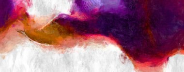 Soyut arkaplanda pürüzlü fırça darbeleri. Fırça boyası. Renkli boya darbeleri. Eşsiz duvar sanatı. Tuvaldeki modern sanat. Renkli çağdaş sanat eserleri. 