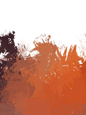 Taranmış Boyalı Soyut Arkaplan. Vahşi kaotik fırça darbeleri. Boya darbeleri. 2D İllüstrasyon. Fırça darbeli resim. 