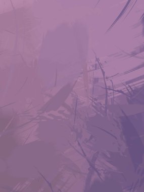 Kaotik resim. Taranmış Boyalı Soyut Arkaplan. Fırça darbesi ile boyanmış. Sanatsal canlılık ve renkli duvar kağıdı.