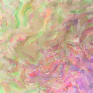 El yapımı sürreal soyut desenli suluboya. Modern sanatsal resim. 2D çizim. Arkaplan boyası karışımı. Yaratıcı duvar sanatı. Çağdaş sanat.