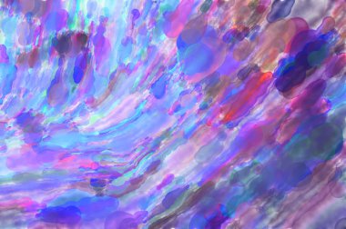 Çağdaş sanat. El yapımı resim. Modern sanat eserleri. Yüzeyde suluboya fırça darbeleriyle resim yapmak. 2D çizim. Sanatsal arkaplan resmi. Tablo üzerinde soyut resim. Renkli doku.