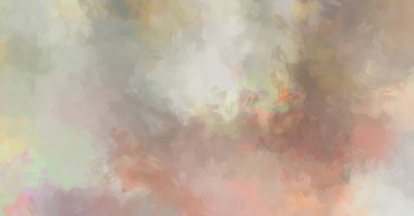 Modern sanat. Taranmış Boyalı Soyut Arkaplan. Fırça darbesi ile boyanmış. Boya darbeleri. 2B Görüntü.