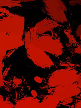 Duvar sanatı Eşsiz ve yaratıcı illüstrasyon. Fırça darbesi ile boyanmış. Renkli fırça darbelerinin soyut arkaplanı. Fırçalanmış canlı duvar kâğıdı. Boyalı sanatsal yaratım.