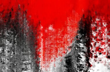 Modern sanat. Renkli çağdaş sanat eserleri. Renkli boya darbeleri. Soyut arkaplanda fırça darbeleri. Fırça boyası. Eşsiz duvar sanatı.