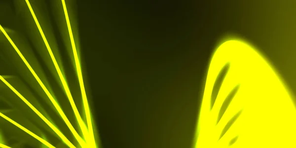 Neon colorful abstract design of light waves. Digital background with neon light glowing effect. Bright rays wallpaper.