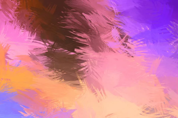 Abstract background of colorful brush strokes. Brushed vibrant wallpaper. Painted artistic creation. Unique and creative illustration.