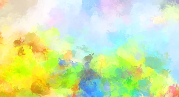 Abstracte Achtergrond Van Kleurrijke Penseelstreken Geborsteld Levendig Behang Geschilderde Artistieke — Stockfoto