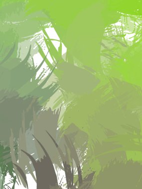 Renkli fırça darbelerinin 2B çizimi. Dekoratif doku resmi. Canlı boya desenli arka plan. Kaotik fırça darbeleri resim.