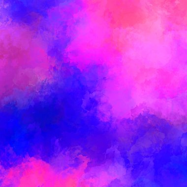 Canlı fırça darbeleriyle boyanmış. Renkli desenli resim. Fırçalanmış duvar kağıdını boya.