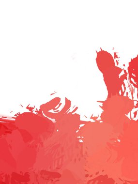 Taranmış Boyalı Soyut Arkaplan. Vahşi kaotik fırça darbeleri. Boya darbeleri. 2D İllüstrasyon. Fırça darbeli resim. 