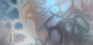 Renkli ve canlı geometrik şekiller katmanları var. Bir teknoloji planının dijital illüstrasyonu. Gelecekçi tasarım şablonu.