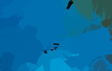 Vahşi fırça darbeleriyle yaratıcı soyut resim. Artistik fırça darbeleriyle donatılmış. Renkli ve canlı bir tasvir. Boyalı sanat.