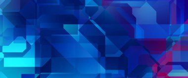 Soyut geometrik duvar kağıdı. Geometrik renkli şekiller. Çokgen arka plan. Bir teknolojinin dijital illüstrasyonuName.