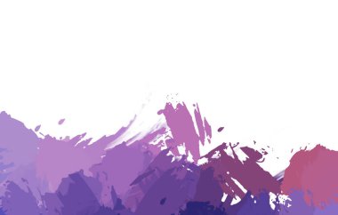 Taranmış Boyalı Soyut Arkaplan. Vahşi kaotik fırça darbeleri. Boya darbeleri. 2D İllüstrasyon. Fırça darbeli resim. 