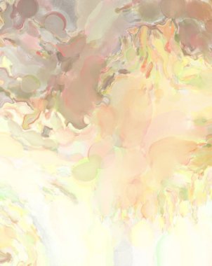 2D çizim. Sanatsal arkaplan resmi. Tablo üzerinde soyut resim. Çağdaş sanat. El yapımı resim. Renkli doku. Modern sanat eserleri. Yüzeyde suluboya fırça darbeleriyle boyama.