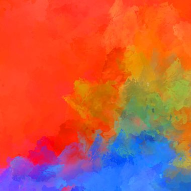 Boya darbeleri. 2D İllüstrasyon. Taranmış Boyalı Soyut Arkaplan. Fırça darbesi ile boyanmış. Modern sanat.