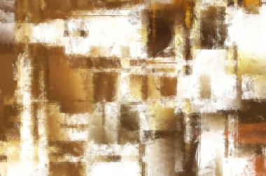 Modern sanat. Renkli çağdaş sanat eserleri. Renkli boya darbeleri. Soyut arkaplanda fırça darbeleri. Fırça boyası. Eşsiz duvar sanatı.