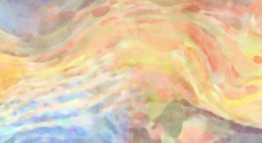 2D çizim. Sanatsal arkaplan resmi. Tablo üzerinde soyut resim. Çağdaş sanat. El yapımı resim. Renkli doku. Modern sanat eserleri. Yüzeyde suluboya fırça darbeleriyle boyama.