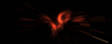 Işık parçacık izleri. Parlayan parçacıkları ve çizgileri olan ışık patlaması yıldızı. Güzel hareketli soyut ışın arkaplanı.