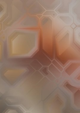 Renkli ve canlı geometrik şekiller katmanları var. Bir teknoloji planının dijital illüstrasyonu. Gelecekçi tasarım şablonu.