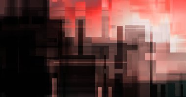 Fütürist soyut geometrik duvar kağıdı. Geometrik renkli şekiller. Dikdörtgen şekilli arka plan. Bir teknolojinin dijital illüstrasyonuName.