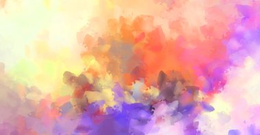 Taranmış Boyalı Soyut Arkaplan. Fırça darbesi ile boyanmış. Sanatsal canlılık ve renkli duvar kağıdı.