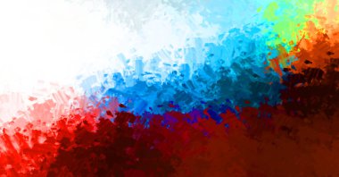 Sanatsal soyut arkaplan. Doku boyalı duvar kağıdı. Boya darbeleriyle yaratıcı bir illüstrasyon. Fırça desenli resim.