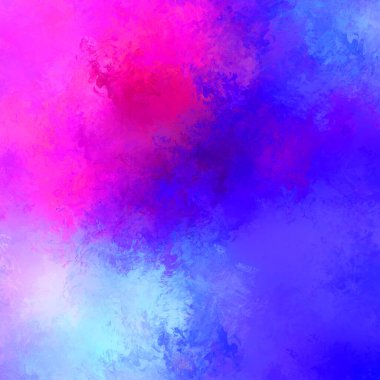 Canlı fırça darbeleriyle boyanmış. Renkli desenli resim. Fırçalanmış duvar kağıdını boya.