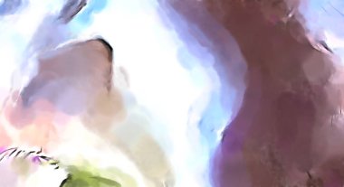 Soyut arkaplanda pürüzlü fırça darbeleri. Fırça boyası. Renkli boya darbeleri. Eşsiz duvar sanatı. Tuvaldeki modern sanat. Renkli çağdaş sanat eserleri. 