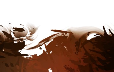 Taranmış Boyalı Soyut Arkaplan. Vahşi kaotik fırça darbeleri. Boya darbeleri. 2D İllüstrasyon. Fırça darbeli resim. 