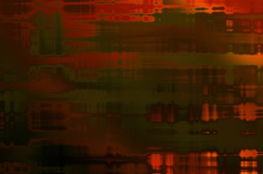 Soyut arkaplan. Yaşlanmış grunge dokusunda geometrik elementler. Farklı renk desenli grafiksel illüstrasyon.