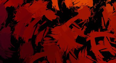 Canlı fırça darbeleriyle boyanmış. Renkli desenli resim. Fırçalanmış duvar kağıdını boya.