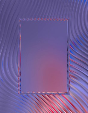 Soyut çerçeveli arkaplan. Renkli, canlı, dalgalı bir duvar kağıdı. Merkezi çerçeveli yaratıcı grafik 2d çizim. Dinamik şekilli modaya uygun sıvı örtüsü.