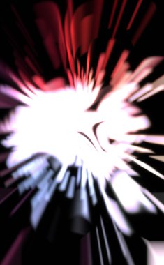 Işık parçacık izleri. Parlayan parçacıkları ve çizgileri olan ışık patlaması yıldızı. Güzel hareketli soyut ışın arkaplanı.