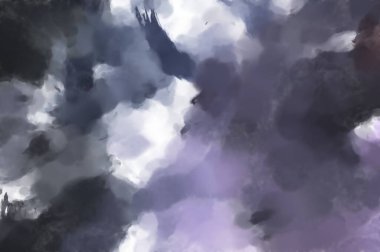 El yapımı sürreal soyut desenli suluboya. Modern sanatsal resim. 2D çizim. Arkaplan boyası karışımı. Yaratıcı duvar sanatı. Çağdaş sanat