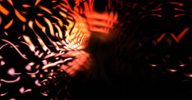 Işık parçacık izleri. Parlayan parçacıkları ve çizgileri olan ışık patlaması yıldızı. Güzel hareketli soyut ışın arkaplanı.